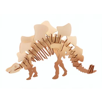 Houten 3-D Dinosaurus Puzzel - Stegosaurus