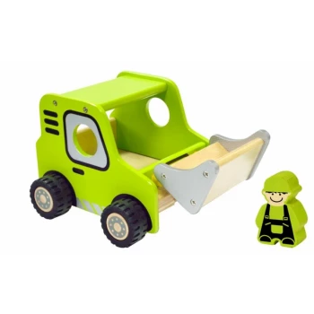 Bulldozer met Speelfiguur