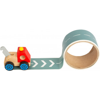 Bouwvoertuigen met Tape - Rode Sleepwagen