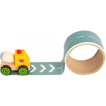 Bouwvoertuigen met Tape - Gele Betonmixer