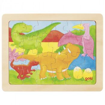 Puzzel 24-st 6 ass. - Dinosaurus