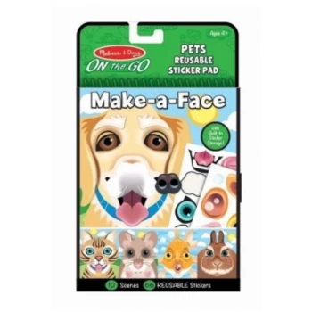Make-A-Face Stickerboek - Dieren