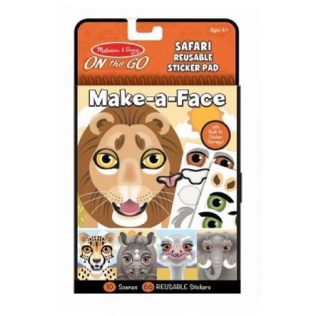 Make-A-Face Stickerboek - Safari
