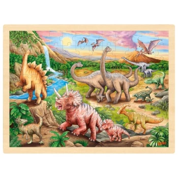 Puzzel Dinosaurus spoor 96st