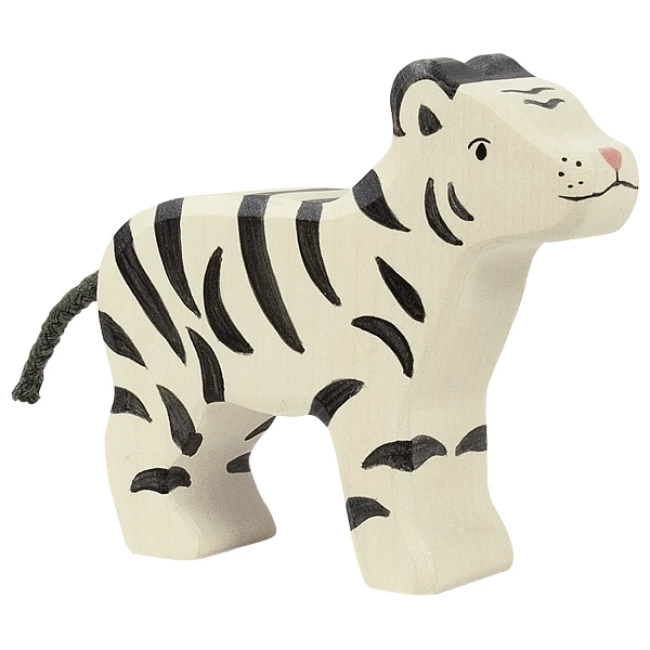 Holztiger Witte Tijger 9 x 8 cm
