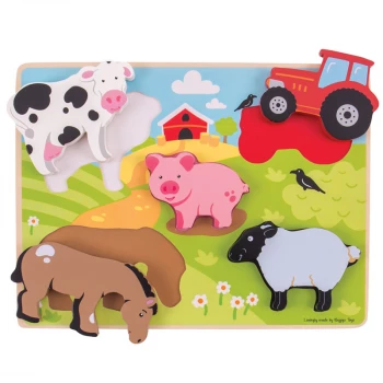 Chunky Puzzel Boerderij 5st
